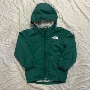 THE NORTH FACE FLEECE LINED RAIN JACKET W/ HOOD SIZE 4T